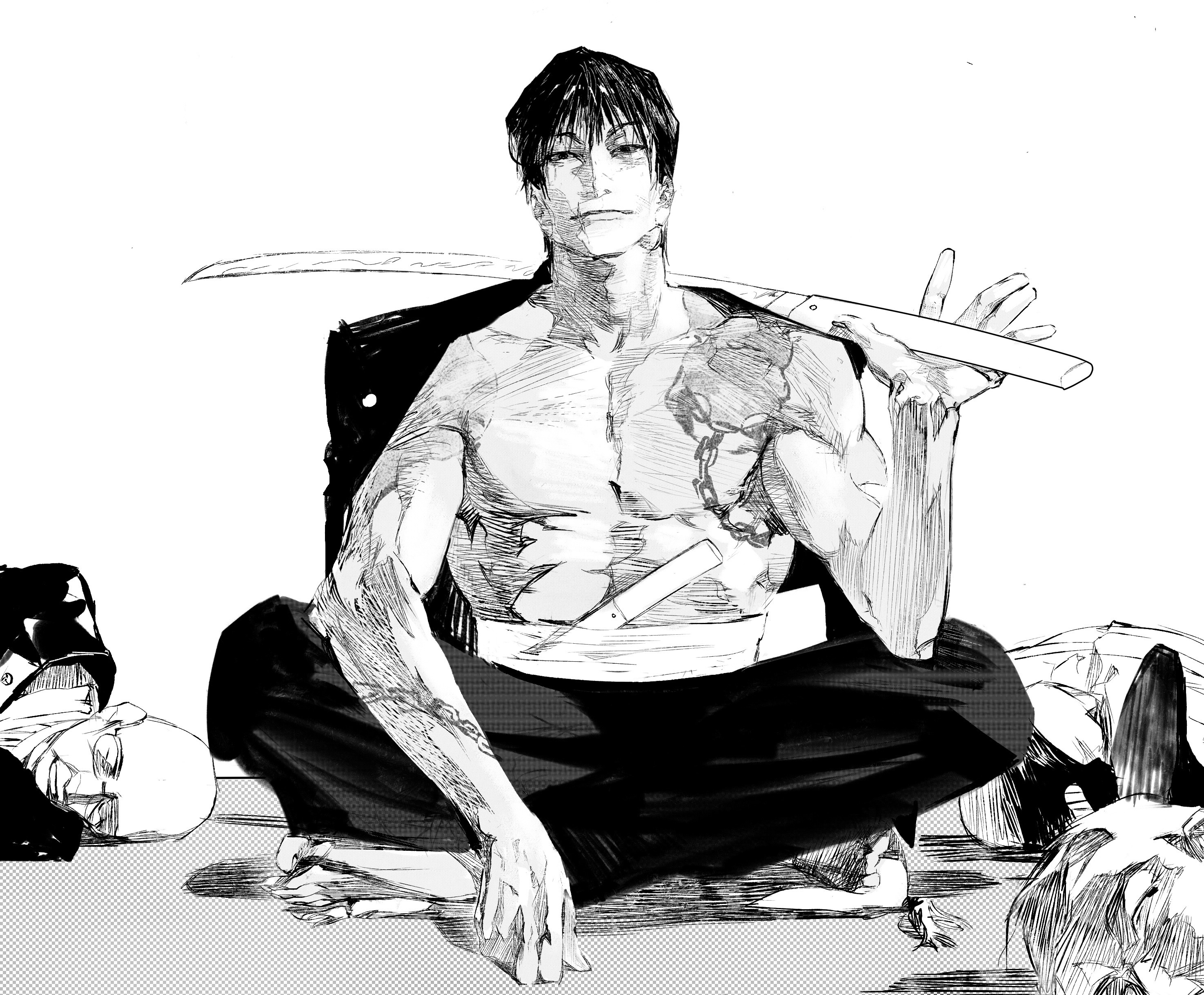 Jujutsu kaisen male reader. Fushiguro Tōji. Touji fushiguro. Фушигуро Тодзи. Фушигуро Тодзи магическая битва.